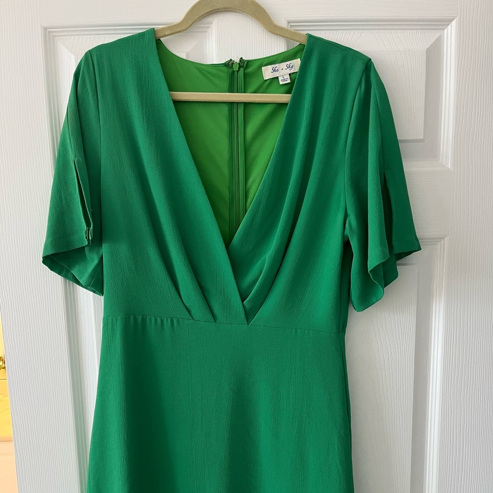 Ske + Sky Green Mini Dress